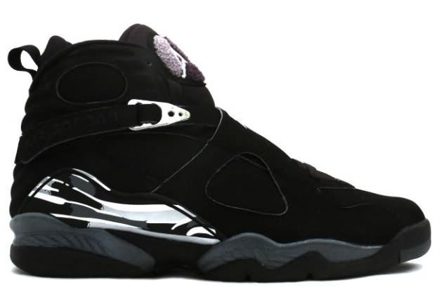 Best Air Jordan 8 (VIII) Retro Black Chrome